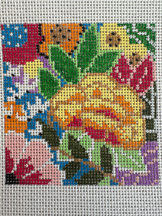 Floral 3” square C-LLD01
