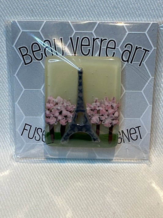 Glass Needle Minder Eiffel Tower Spring A-BVNMETSP