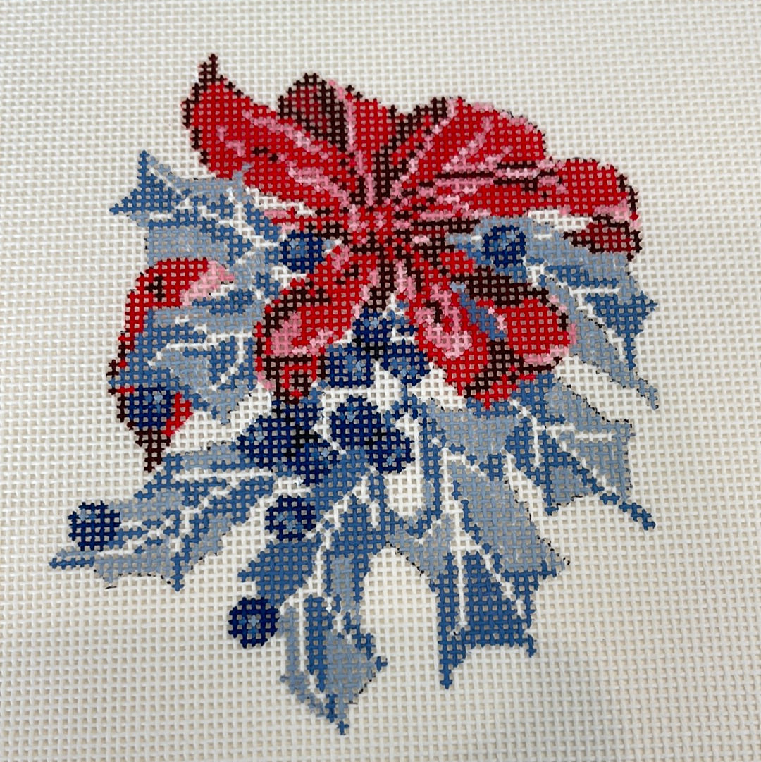 Blue Holly with Red Bow C-TGSKW-40