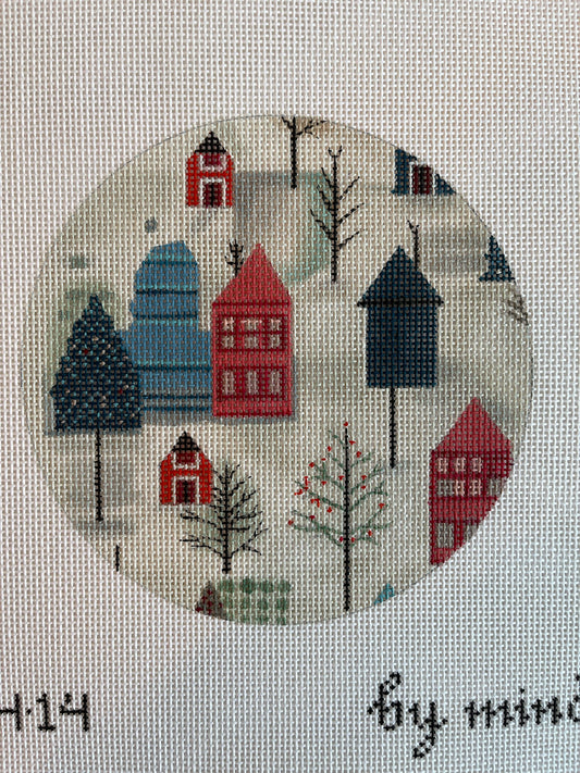 Winter House Round by Mindy C-CLH14