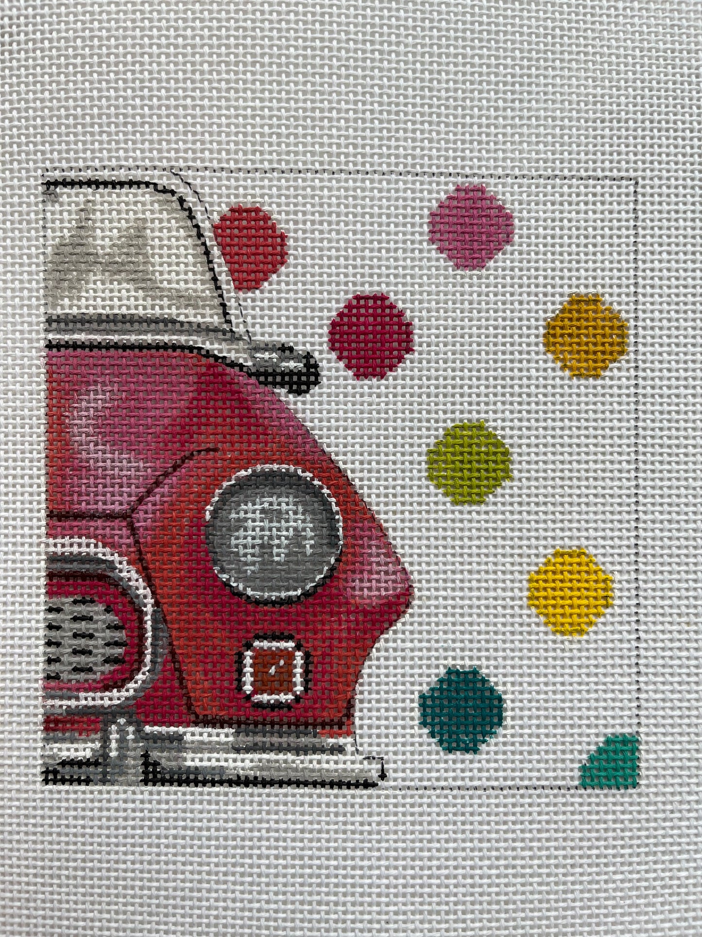 Retro Car with PolKa Dots C-COPIN271