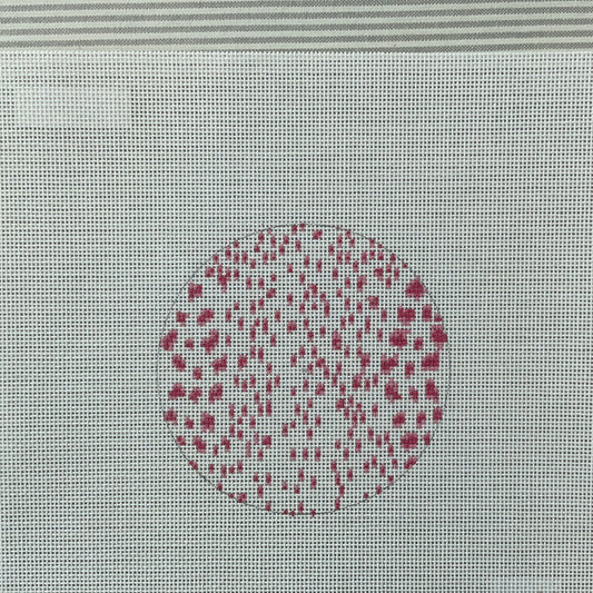 French Dots in Pink Round C-TGSKW63P