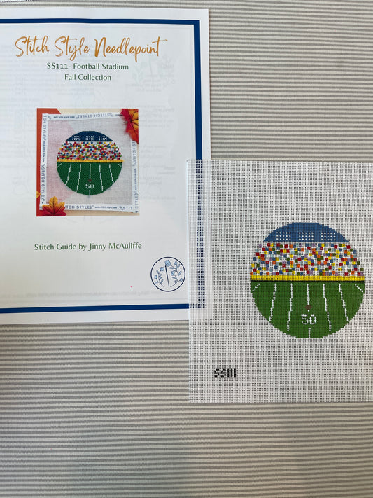 Football Atadium Round with Stitch Guide C-SS111