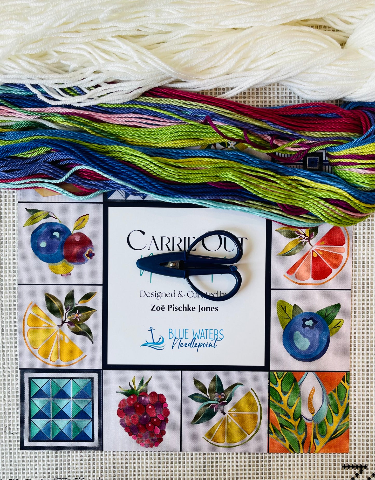 Needlepoint Kit: 3 Blueberry C-CONK3BL