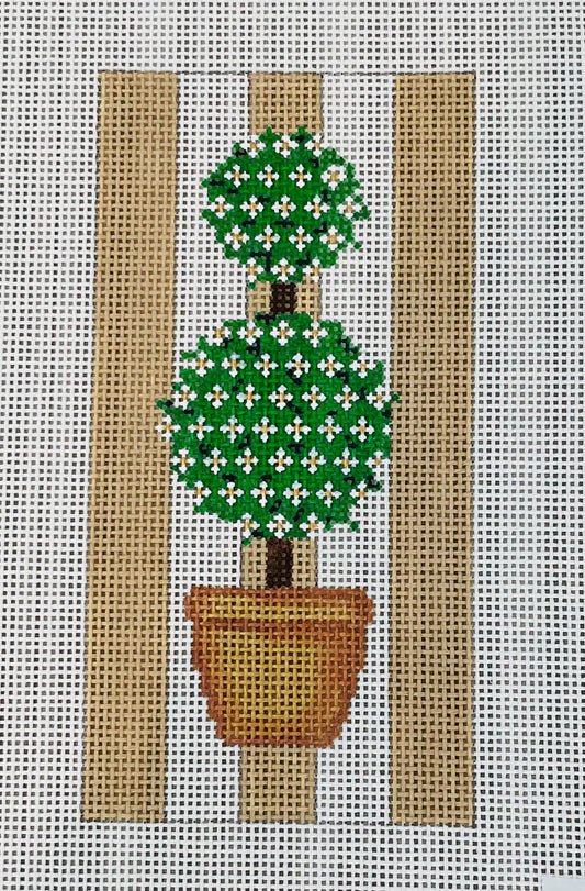Green Topiary Eyeglass Case C-PSEC008