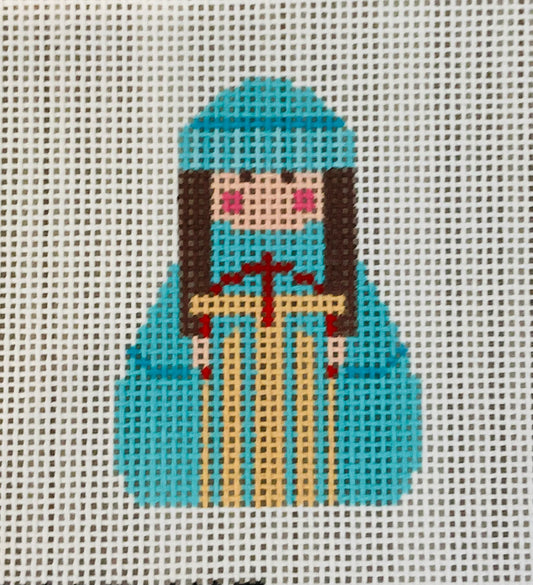 Girl with Sled Stitch Its C-SI165-145