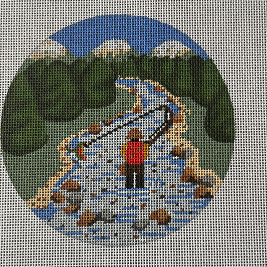 Fly Fishing in River C-PPD875C