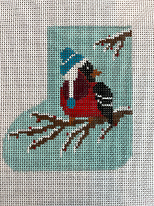 Bird in Hat Mini Stocking C-SK107