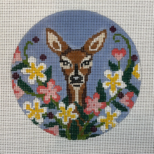 Deer with Flowers C-AC 056