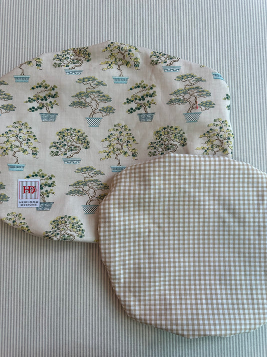 Canvas Cap set: Bonsai Trees with Gingham