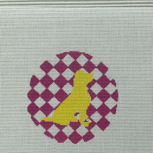 Yellow Lab on Pink Diamonds C-SBNX45