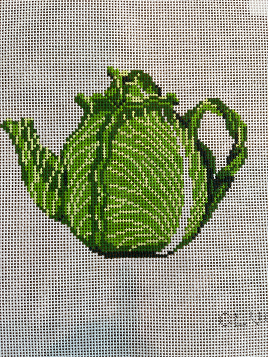 Green Lettuce Teapot C-CLV017-0