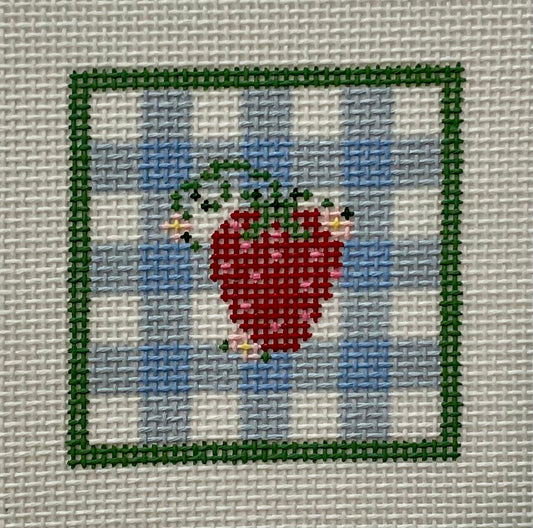 Strawberry & Blue Gingham Mini C-JAN0140