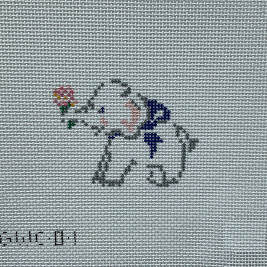 Baby Elephant wih Flower C-GWC01