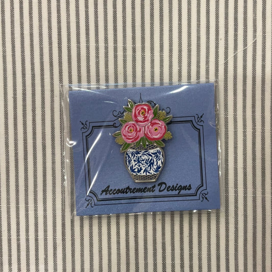 Peonies in Blue and White Vase Needle Minder A-ADpeony