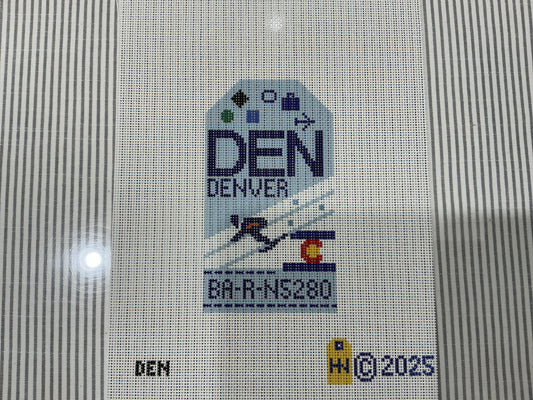 Denver Retro Travel Tag C-HNDEN