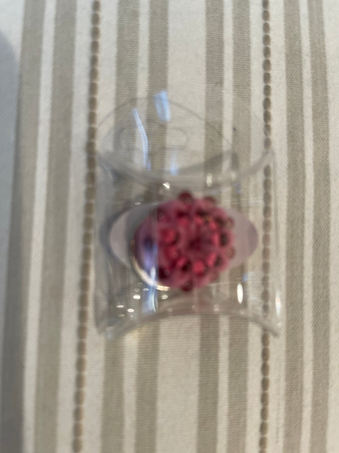 Merry L Rose Pink Felt Small Needle Minder with Beads A-MLNM Royal blue