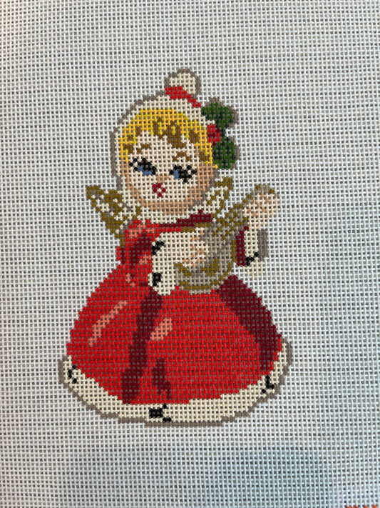 Angel with Harp Ornament C-SWS1002