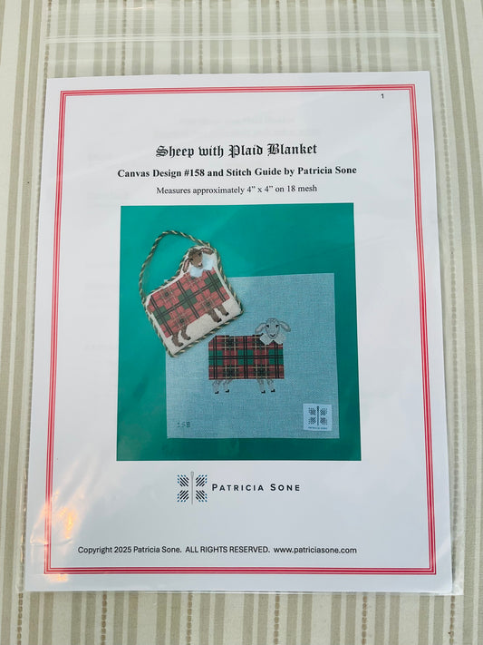 Sheep with Plaid Blanket C-PS156