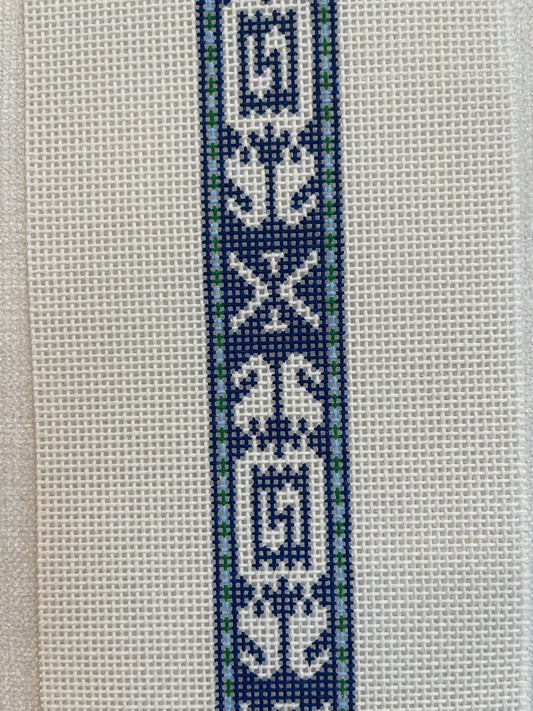 Folk Belt in Navy and Green C-LSNbelt3