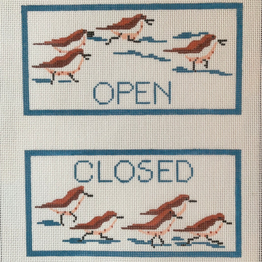 Open Closed Sign with Birds C-KDDH20
