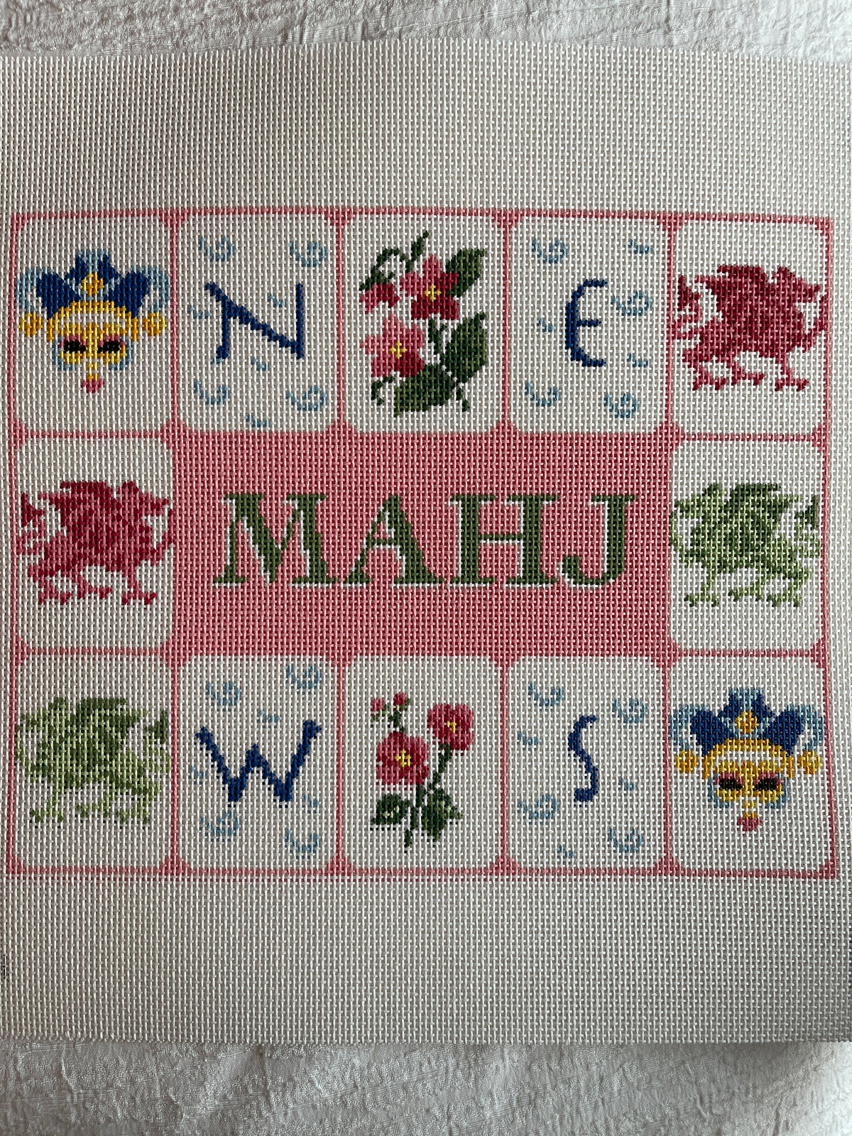 Mahj Tile Pouch C-MN84 Pink