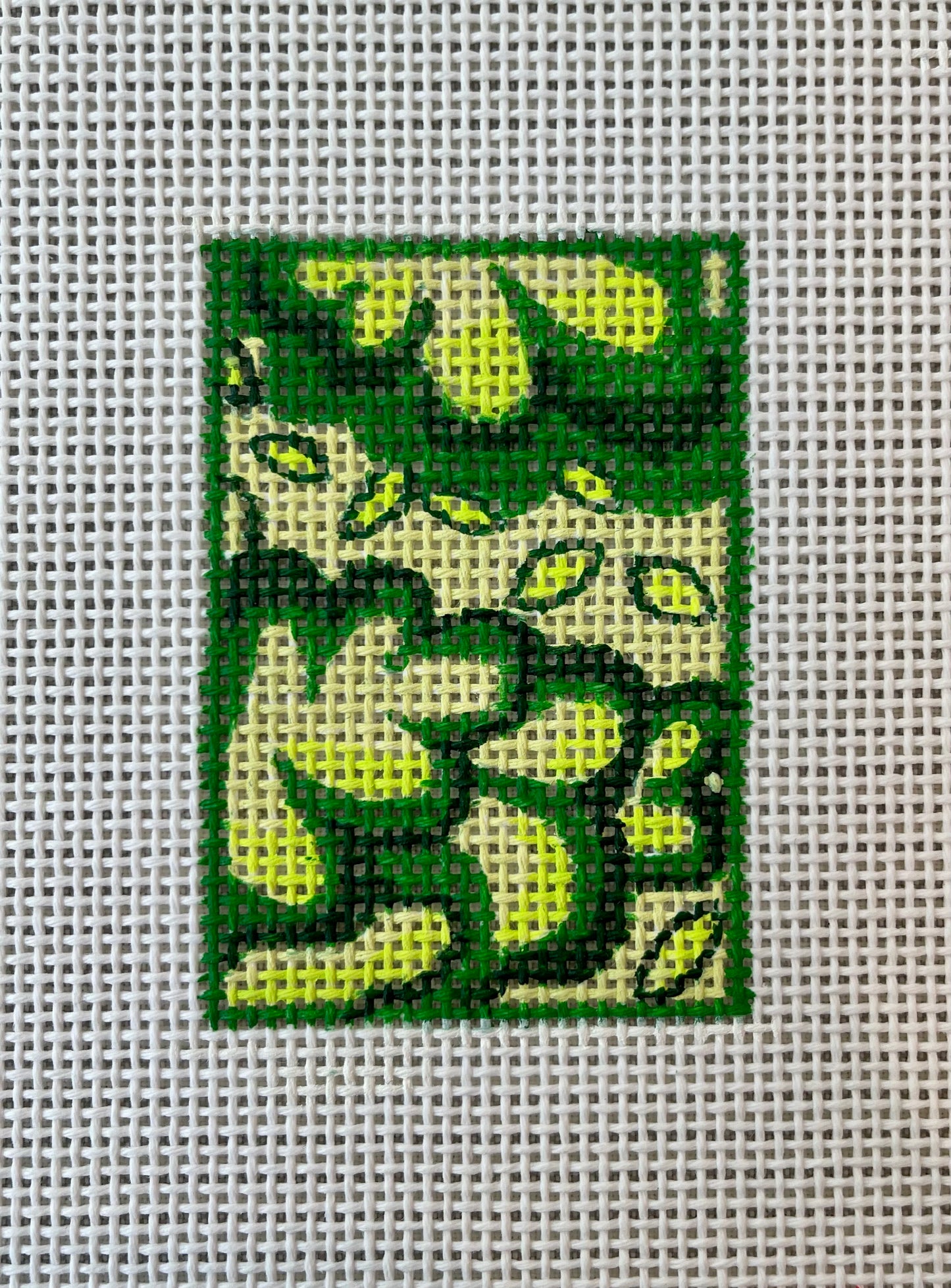 Luggage Tag Green Leaves C-ML36