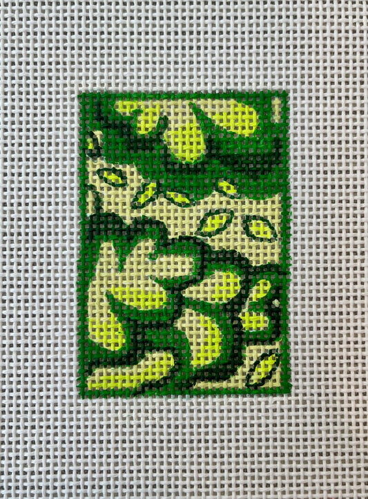 Luggage Tag Green Leaves C-ML36