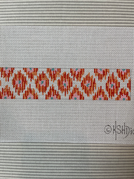 Orange Patterned Bracelet C-CU37