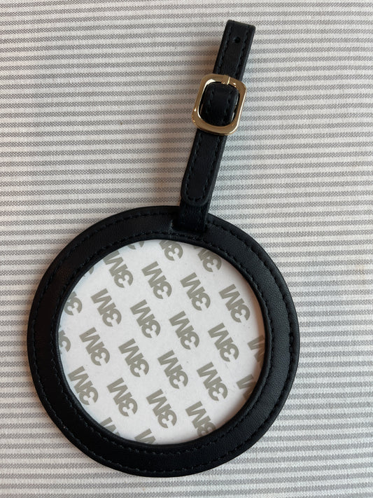 Black Circle Luggage Tag A-TTRLTblack