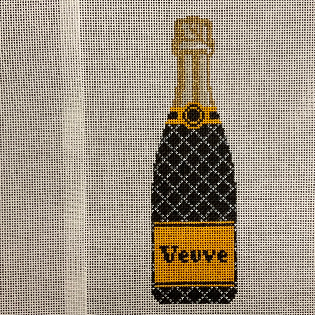 Veuve Bottle in Black and Silver C-CLV004 black and silver diagonal