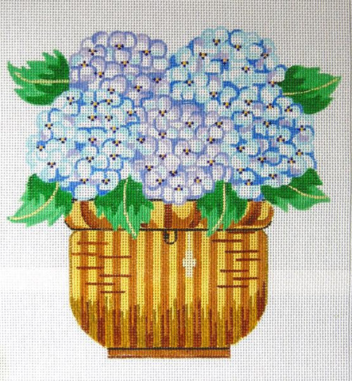 Nantucket Basket w Hydrangea C-CN158