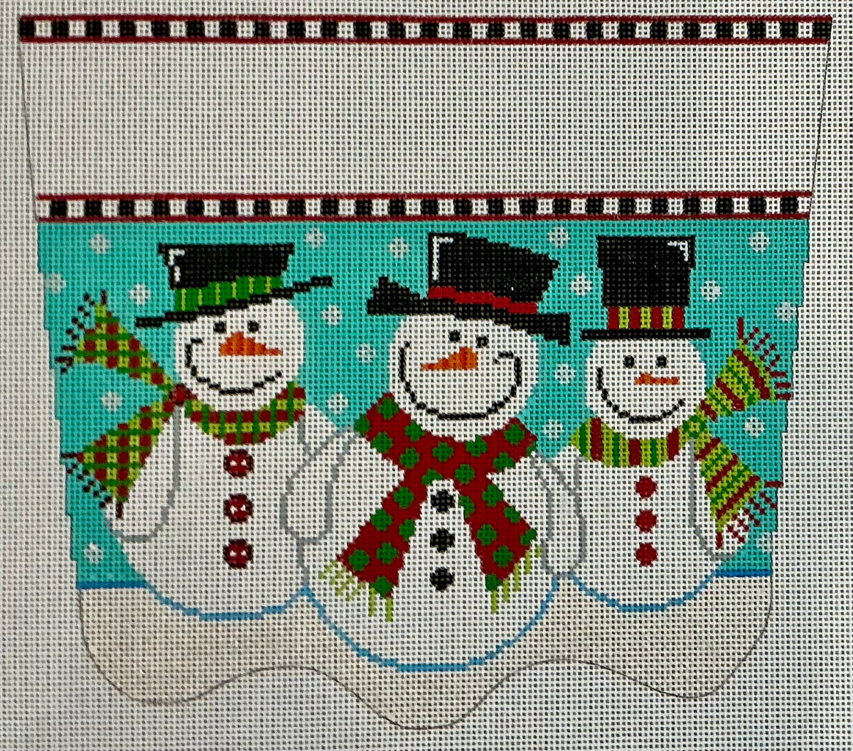 Three Snowmen Stocking Cuff C-TSXC60A