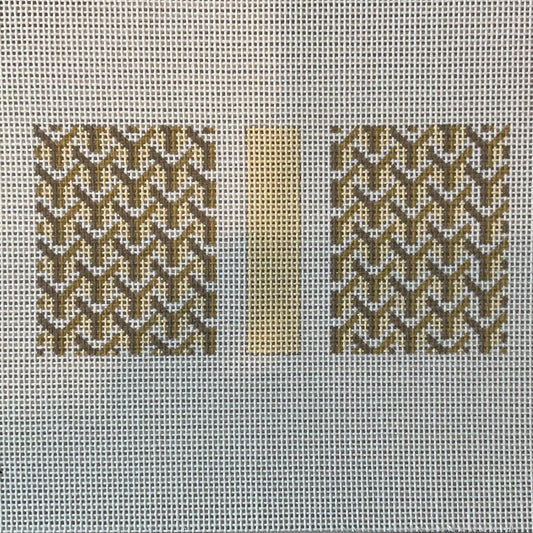 Y Pattern Insert in Cream and Beige C-AF24T