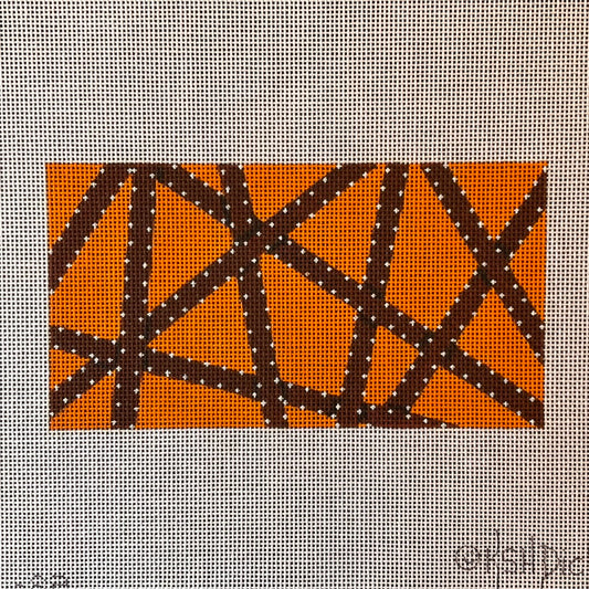 Orange with Brown Ribbon Clutch Insert C-KDINSPCL32