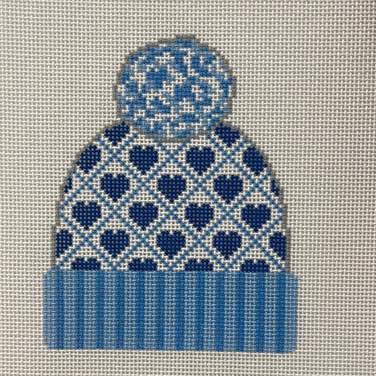 Blue Hearts Hat C-LBH03