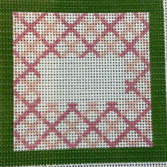 Pink and Green Monogram SquareC-KCD2232