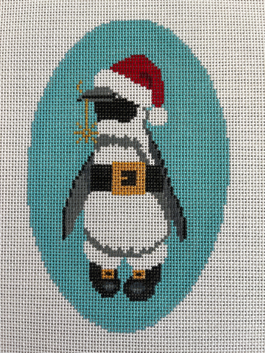 Penguin in Santa Hat Gift Tag C-C897