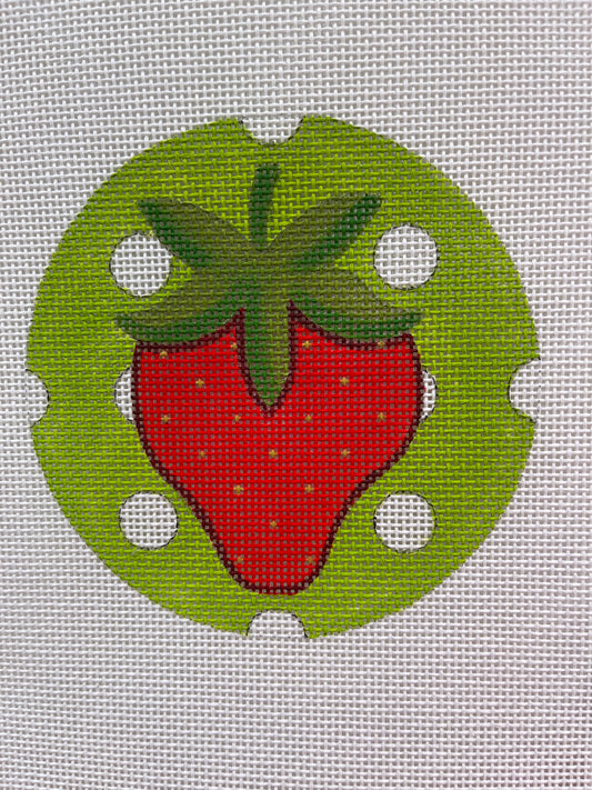 Strawberry on Green with Dots C-RCHO2853