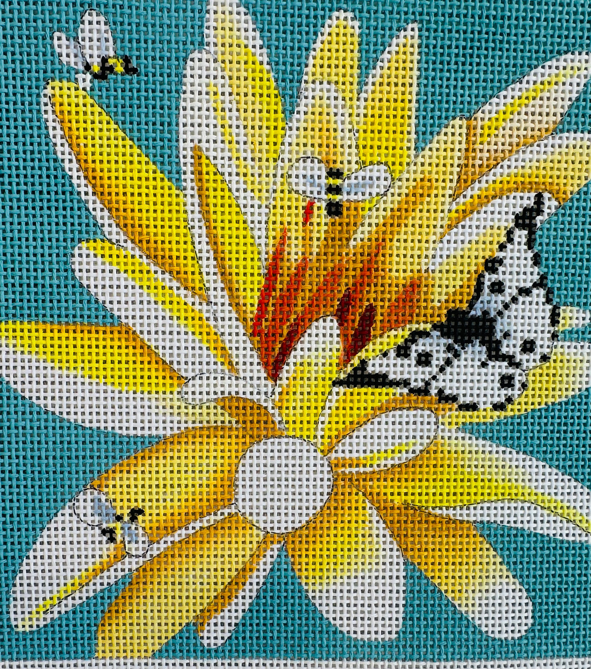 Yellow Flower with Butterflies C-FF238