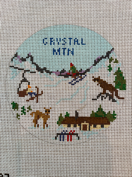 Ski Mountain Round Crystal Mountain C-ABC127