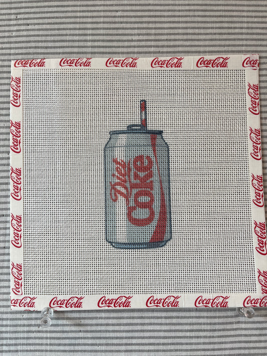 Diet Coke Can with Striped Straw C-KANdc3