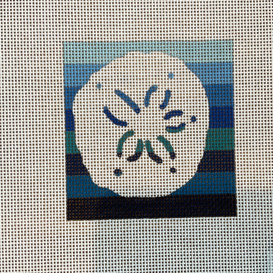 Sand Dollar on Blue Stripes C-AP4475