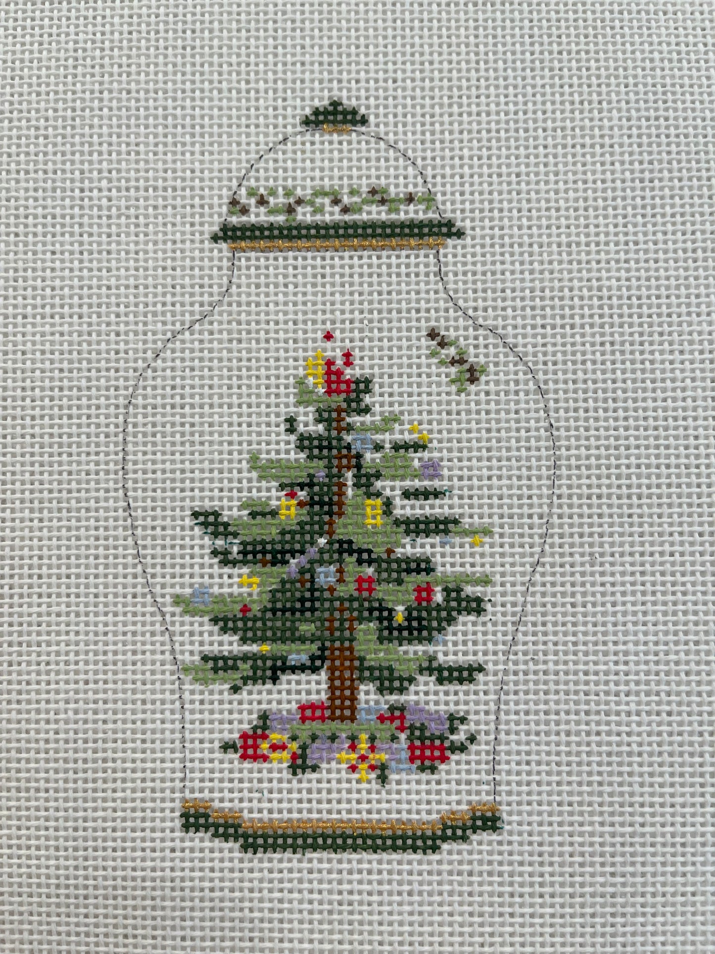 Spode Christmas Tree Ginger Jar C-KW161