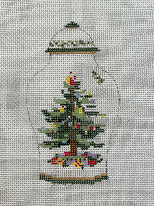 Spode Christmas Tree Ginger Jar C-KW161