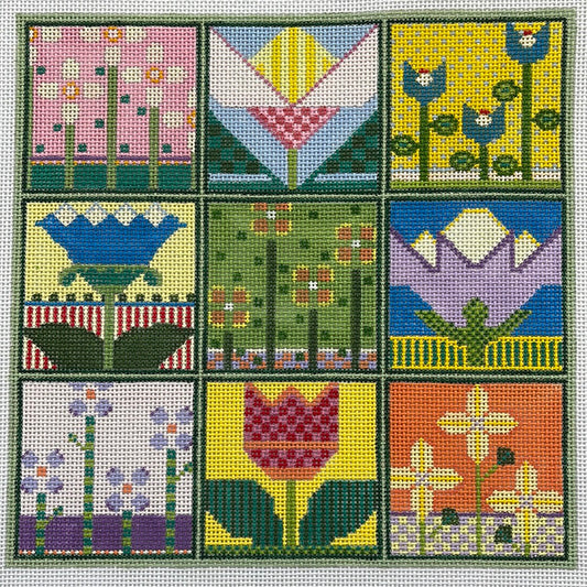 Flower 3 x 3 Squares C-CM5022