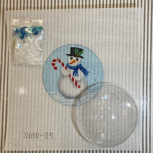 Snowman Snow globe Ornament C-KDXMD09