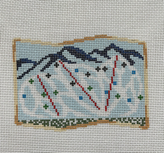 Ski Trail Map small 3-D C-FI068S