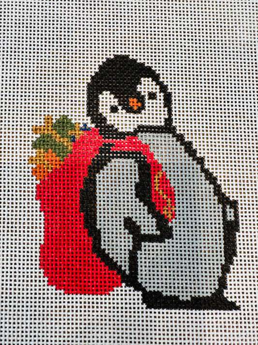 Penguin with Santa Bag C-MK403
