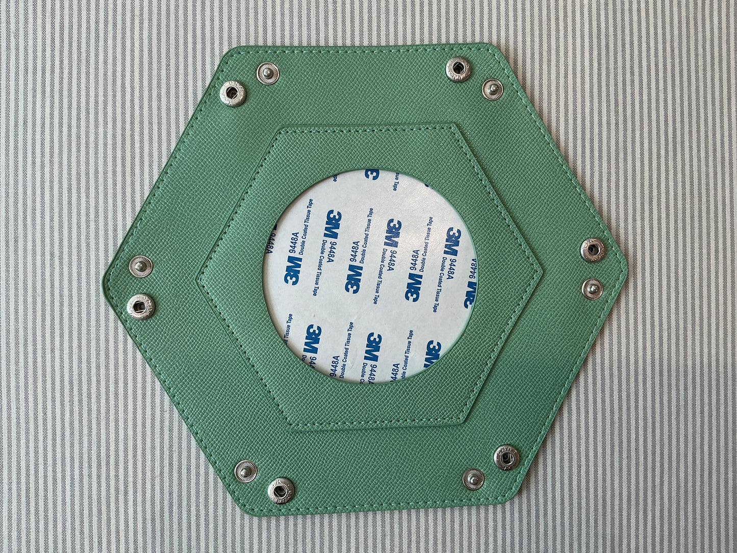 Self Finishing Leather Snap Tray A-TTSNT Mint Green